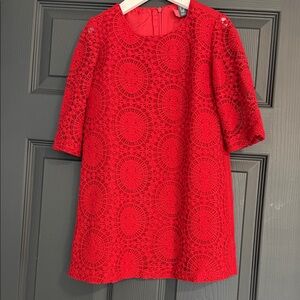 Zara Kids Red Lace Dress